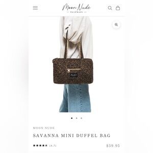 Moon Nude Savanna Mini Duffel Bag
12x7x7